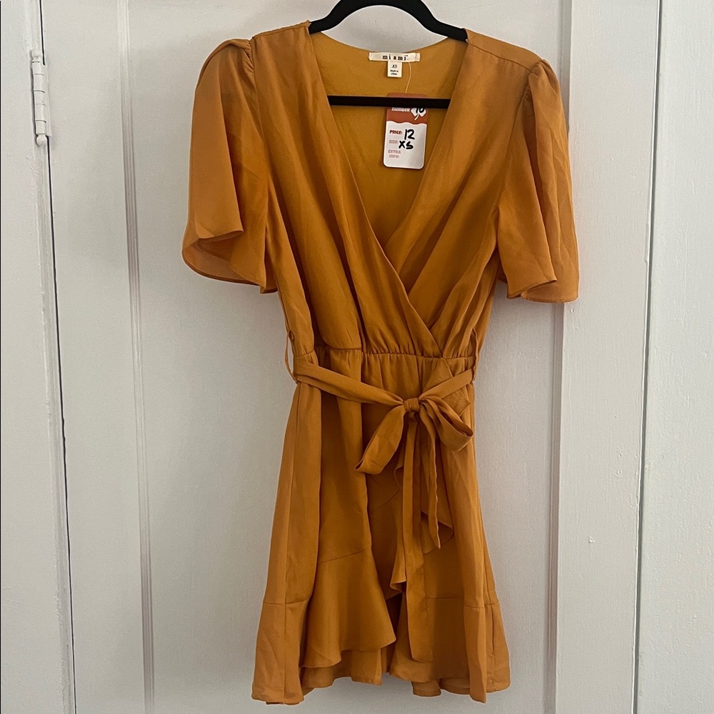 Miami Amber Wrap Mini Dress